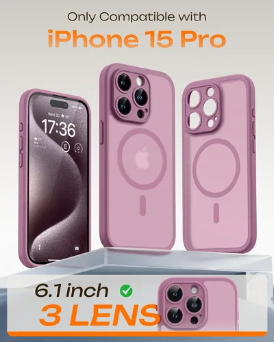 Miniatura 601 de TOCOL Funda para iPhone 11, compatible con Magsafe, protección completa de cámara, imanes integrados, protección contra caídas, funda translúcida