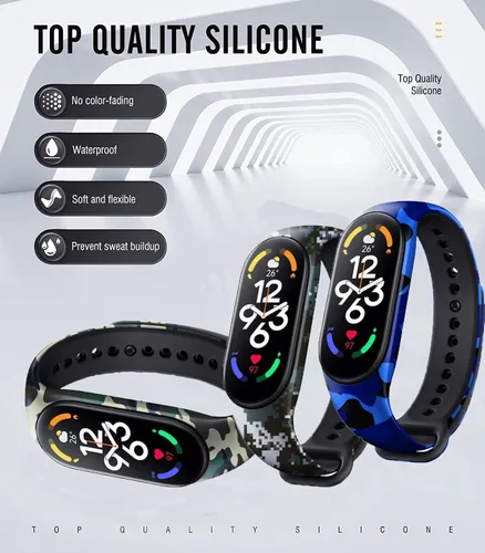 Miniatura 2 de Bandas de repuesto para Mi Band 7 pulseras compatibles con Xiaomi Mi Band 7 Smartwatch Accesorios Pulsera colorida para mujeres hombres Reloj