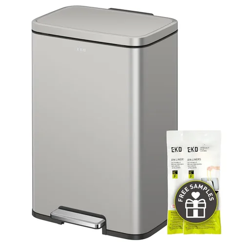 Miniatura 17 de EKO Madison - Cubo de basura de acero inoxidable cepillado de 1.6 galones o 6 litros, cubo de basura o cubo de reciclaje, forro interior extraíble