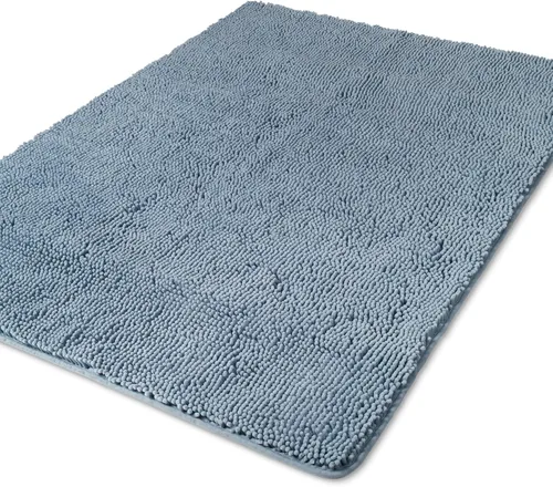 Miniatura 193 de Yeaban Alfombra de pasillo de baño de 24 x 72 pulgadas, antideslizante, alfombra de baño larga de felpilla gruesa, absorbente y lavable, alfombra