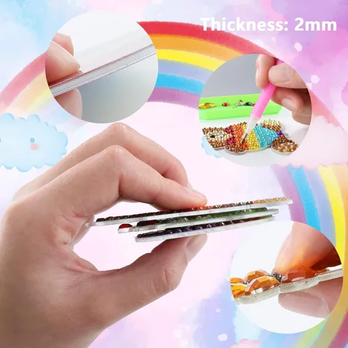 Miniatura 3 de Happy makers Big Gem Diamond Art Painting Arts Crafts Llaveros Suncatchers Kits para regalos, kit de pintura de mosaico por números
