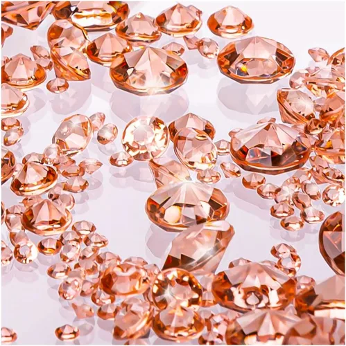 Miniatura 7 de Decoraciones de fiesta transparentes de lujo; gemas dispersas brillantes y relleno de jarrón para decoración elegante de mesa de centro de mesa