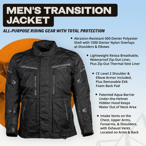 Miniatura 8 de Tourmaster Chaqueta de Motocicleta Transition para Hombre