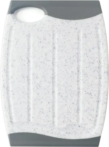 Miniatura 10 de Tabla de cortar de plástico extragrande, tabla de cortar antideslizante de 16 pulgadas para carne, tabla de cortar de cocina más gruesa, diseño Gris