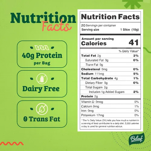 Miniatura 2 de BELEAF - Cecina a base de plantas de jalapeño Delicioso sustituto de carne Bajo en carbohidratos, sin OMG, sin lácteos, proteína vegetal