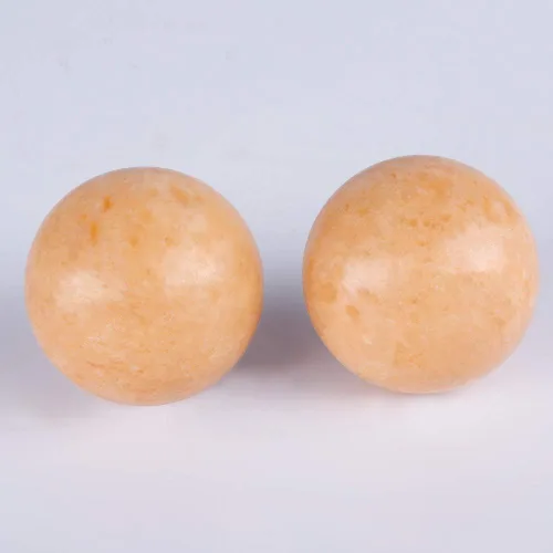 Miniatura 7 de BRABUD TQ98 - Un par de bolas de ejercicio de salud de mármol natural de 1.4 pulgadas con bolsa