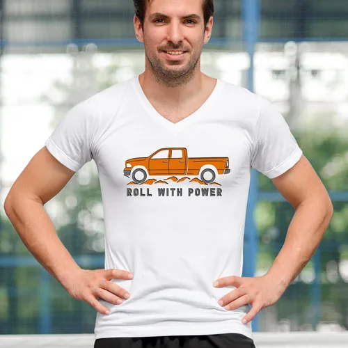 Miniatura 83 de Tee Hunt Camisetas gráficas y camisetas sin mangas para hombre Roll with Power Pickup Truck