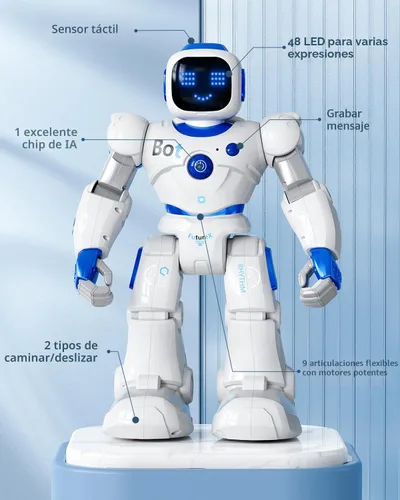Miniatura 9 de Ruko 1088 - Robot inteligente para niños, gran robot interactivo programable con control remoto, control por aplicación, regalo de cumpleaños