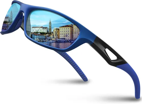 Miniatura 11 de RIVBOS Polarized Sports Sunglasses Driving Sun Glasses Shades for Men Women Tr90 Frame for Cycling Fishing Running RB831 Negro&gris