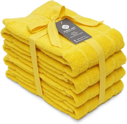 Miniatura 14 de Toallas de cocina 100% algodón de terry Mellow Buff, paquete de 4, 16 x 26 pulgadas, toallas de cocina súper suaves y absorbentes, perfectas