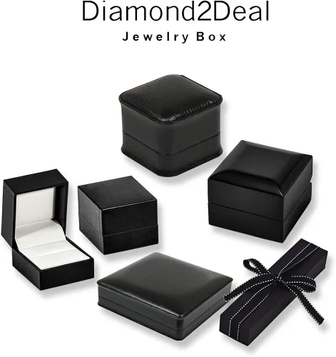Miniatura 2 de Diamond2Deal Cadena de estrella de David cultivada en laboratorio de oro blanco de 14 quilates joyería fina para mujer Clarity-SI-SI2 Color-G-H