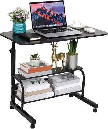 Escritorio universal movible mesa para espacios pequeños almacenamiento conveniente escritorio portátil computadora escritorio ajustable casa