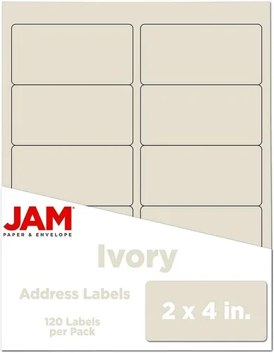 Miniatura 92 de JAM PAPER Etiquetas de envío de hoja completa - Papel adhesivo imprimible - 8 1/2 x 11 - Amarillo - 10 páginas completas/paquete