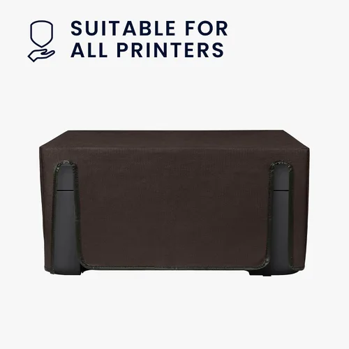 Miniatura 3 de kwmobile Dust Cover Compatible with Epson Expression Home XP-3200 / XP-4200 / XP-4205 - Printer Case - Fabric Protector Cover - Chocolate