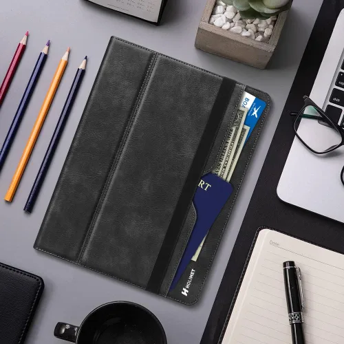 Miniatura 4 de H HOLIMET Funda para iPad Pro de 11 pulgadas 2022 4ª/3ª/2ª/1ª Generación 2021/2020/2018 con soporte para lápiz, cuero PU protector con bolsillo