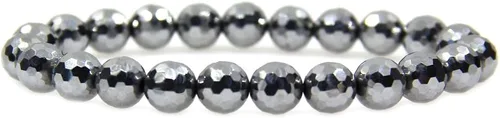 Miniatura 23 de Amandastone Pulsera elástica de cuentas redondas de 0.315 in con piedras preciosas naturales de 7 pulgadas