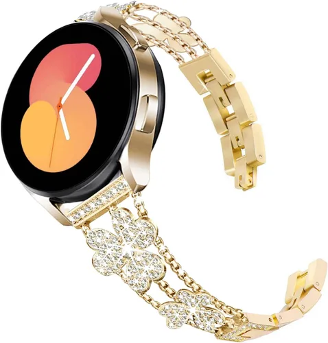 Miniatura 14 de DEALELE Correas compatibles con Samsung Galaxy Watch 6/6 Classic / 5/5 Pro / 4/4 Classic / 3 1.614 in / Active 2, correa de repuesto de metal de 1#