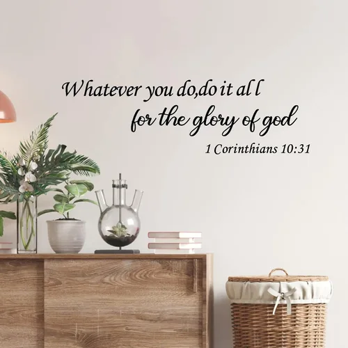 Miniatura 6 de Calcomanías de pared con versículo bíblico, calcomanías inspiradoras de pared, citas cristianas, calcomanías de pared religiosas, calcomanías