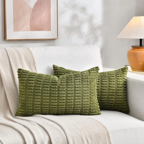 Miniatura 306 de Fancy Homi - Paquete de 2 fundas de almohada decorativas de color taupe de 22 x 22 pulgadas para sala de estar, sofá, cama, estilo rústico, bohemio