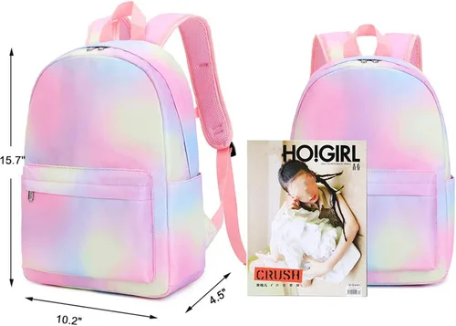 Miniatura 5 de CAMTOP Juego de morral y lonchera para niñas de preescolar y primaria