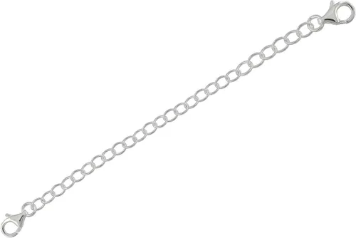 Miniatura 4 de egemmall Extensor de conector de cadena de collar de plata de ley/cadena de seguridad con cierre de langosta