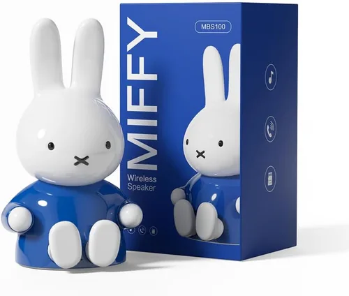 Miffy - Altavoces Bluetooth portátiles, bonitos altavoces inalámbricos portátiles con sonido estéreo fuerte, micrófono integrado, ranura para