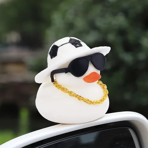Miniatura 2 de wonuu Accesorios para automóvil, patos de goma, decoraciones de tablero de patos de goma, accesorios rosados, decoración de coche, patos