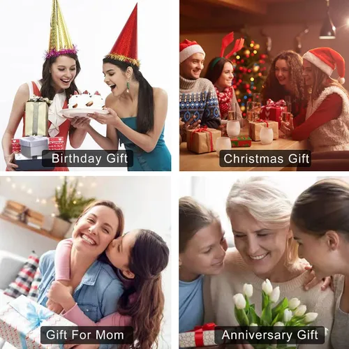 Miniatura 7 de Regalo de flores de lirio para mujeres, regalos de amor para el día de la madre, aniversario, regalo de cumpleaños floral para ella, vidrieras