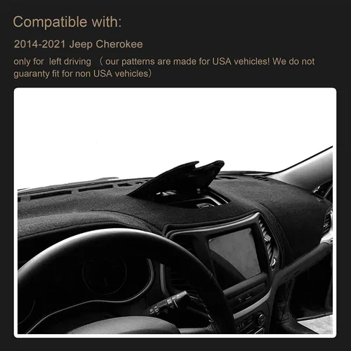 Miniatura 4 de SPEEDWOW Tapete compatible con Jeep Cherokee 2014-2023 (no compatible con Jeep Grand Cherokee)