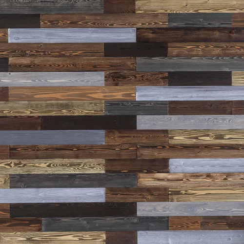 BoscoMondo Tablones de pared de madera de granero de 5.5 pulgadas de ancho, paneles de madera maciza rústica, decoración de pared decorativa -