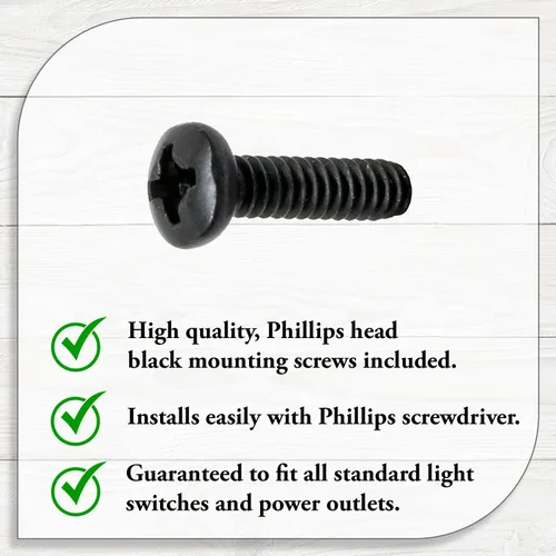 Miniatura 2 de Bear - Placa de pared para interruptor de luz de palanca doble (palanca doble, negro) - Fabricado en Estados Unidos