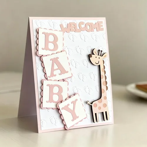 Miniatura 16 de Lapoo Troquel de corte de palabras para álbumes de recortes, plantillas de corte duraderas para álbumes de recortes, álbumes de fotos, tarjetas