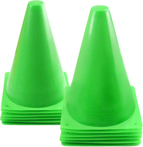 Miniatura 10 de Mirepty Conos de Tráfico de Plástico de 7 Pulgadas Marcador de Agilidad para Entrenamiento Deportivo para Fútbol, Patinaje, Fútbol Americano