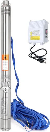 Miniatura 13 de Bomba Sumergible de Pozo Profundo con Caja de Control 1HP 115V Bomba de Pozo Sumergible Bomba de Agua Sumergible Acero Inoxidable 33 GPM, Elevación