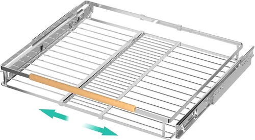 Miniatura 13 de iPEGTOP Juego de 3 organizadores de cajones extraíbles para gabinete, estantes deslizantes extensibles para despensa, resistentes para gabinetes