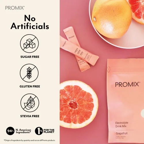 Miniatura 5 de ProMix Nutrition Paquetes de hidratación en polvo de electrolitos Sal rosa del Himalaya, magnesio, potasio, vitamina C Sin azúcar, 30
