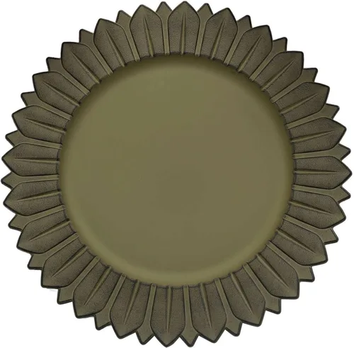 Miniatura 12 de Efavormart Paquete de 6 Platos Cargadores de Cena de Plástico de Girasol Amarillo Mostaza Mate de 13", Bandejas Redondas Desechables para Servir