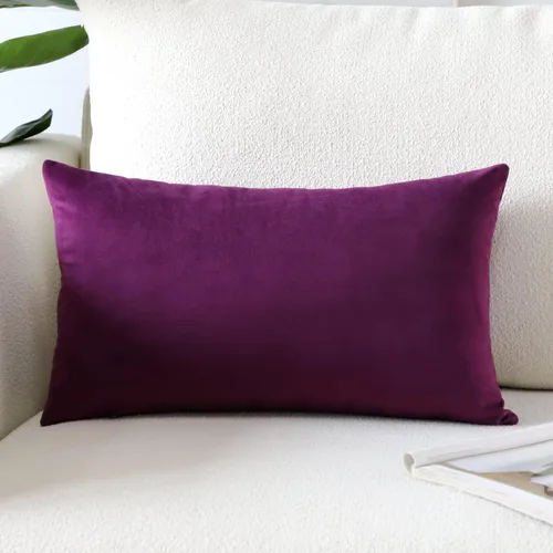Miniatura 48 de Artscope Fundas de Almohada de Terciopelo de Lujo Súper Suaves Decorativas Cuadradas Fundas de Cojín para Sofá Sillón Dormitorio Decoración