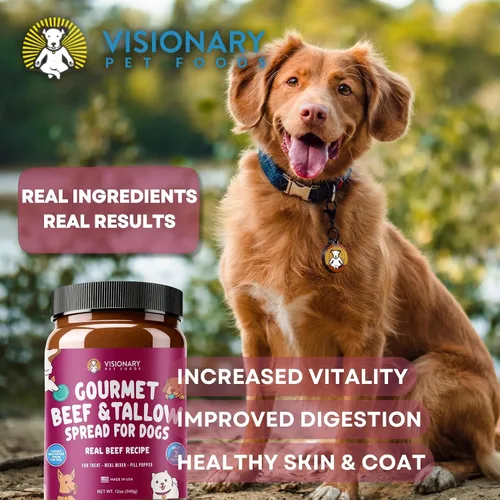 Miniatura 3 de Visionary Pet Foods Carne de res para untar – Premio saludable para perros – Alternativa a la mantequilla de maní para perros, sin xilitol, sin