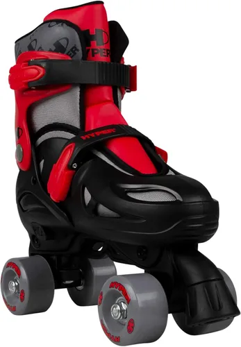 Miniatura 4 de Hyper Youth Boys - Patines ajustables 2 en 1 para niños, rojo/gris, se convierten entre en línea y cuádruple para una diversión versátil, ajuste