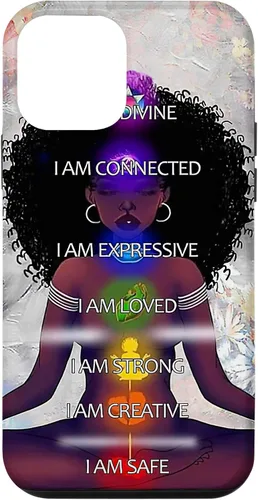 Miniatura 16 de Black Women Chakra Connected Expressive Strong Curly Hair Case for iPhone 17