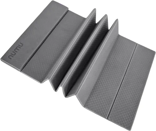 Miniatura 8 de Numu Esterilla de yoga plegable con correa de transporte de yoga, antideslizante, ligera y portátil de 1/4 pulgadas de grosor, perfecta para un Azul