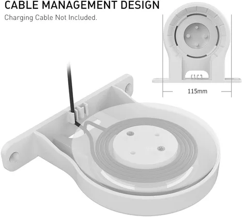 Miniatura 4 de Delidigi Soporte de pared ABS compatible con el enrutador WiFi Google Nest AC2200 - Estante para punto WiFi Nest [gestión de cables integrada]