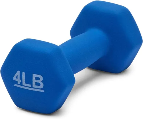 Miniatura 2 de Amazon Basics - Mancuerna de entrenamiento de fácil agarre, con revestimiento de neopreno, disponibles en varios juegos y pesos