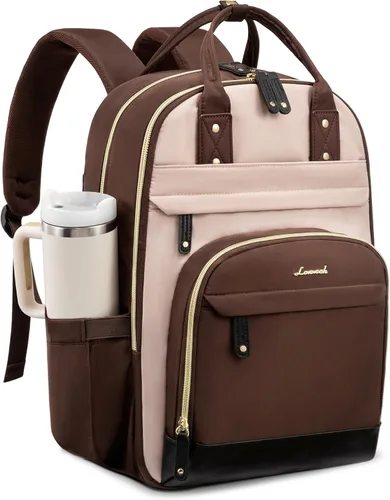 Miniatura 30 de LOVEVOOK Mochila para mujer, mochila para laptop de 15.6 pulgadas, mochilas escolares, bolsa antirrobo, bolsa antirrobo impermeable