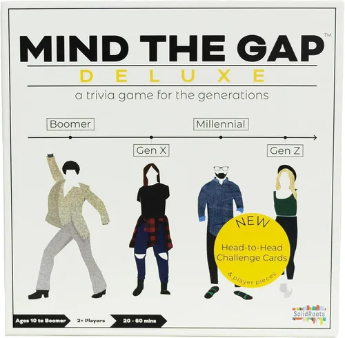 Spin Master Games, Juego de Trivia Deluxe Mind The Gap, Un Juego de Mesa para Todas las Generaciones, Juega en Acción de Gracias, Reunión de Amigos,