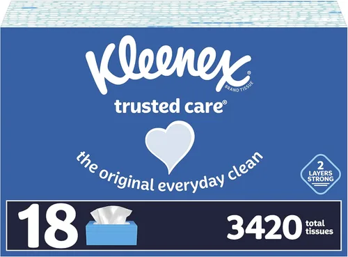 Miniatura 9 de Kleenex Pañuelos 230 unidades, 460 pañuelos faciales en total, 2 capas, paquete de 2 Azul