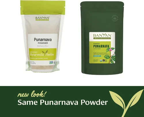 Miniatura 5 de Banyan Botanicals Punarnava Polvo – Punarnava Orgánica (Boerhavia Diffusa) – Apoyo tradicional para un control de peso saludable* – ½ libra – Vegano