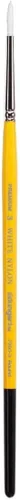 Miniatura 8 de KINGART Gold Grip 7950 Series Juego de pinceles redondos para artistas, pelo sintético de nailon blanco para pintura facial, tela, cerámica, mango
