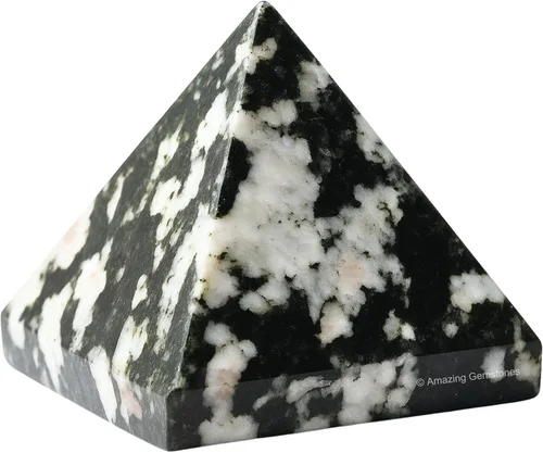 Miniatura 77 de Piedras Curativas de Cristal de Pirámide de Cuarzo Claro de Amazing Gemstone - Figura de Gran Pirámide de 2" de Piedra Natural para Meditación